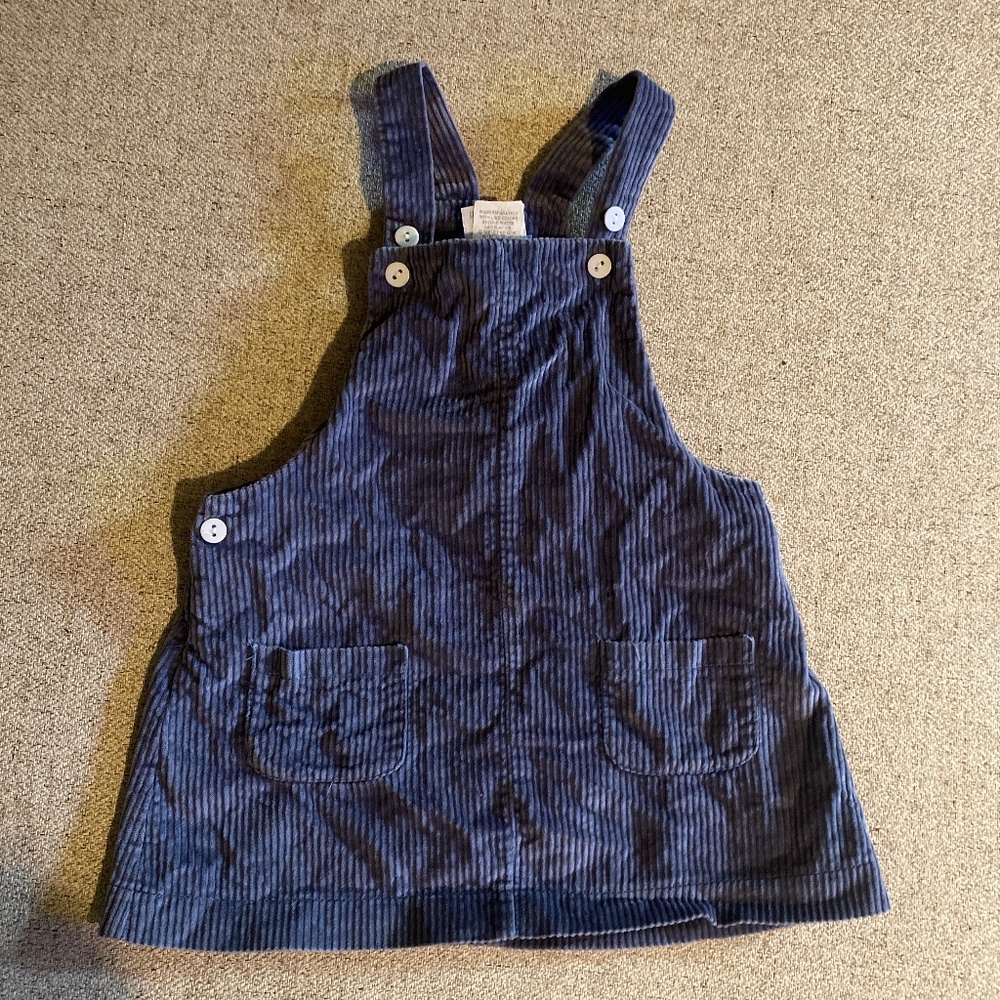 Bella Bliss blue corduroy jumper 3t